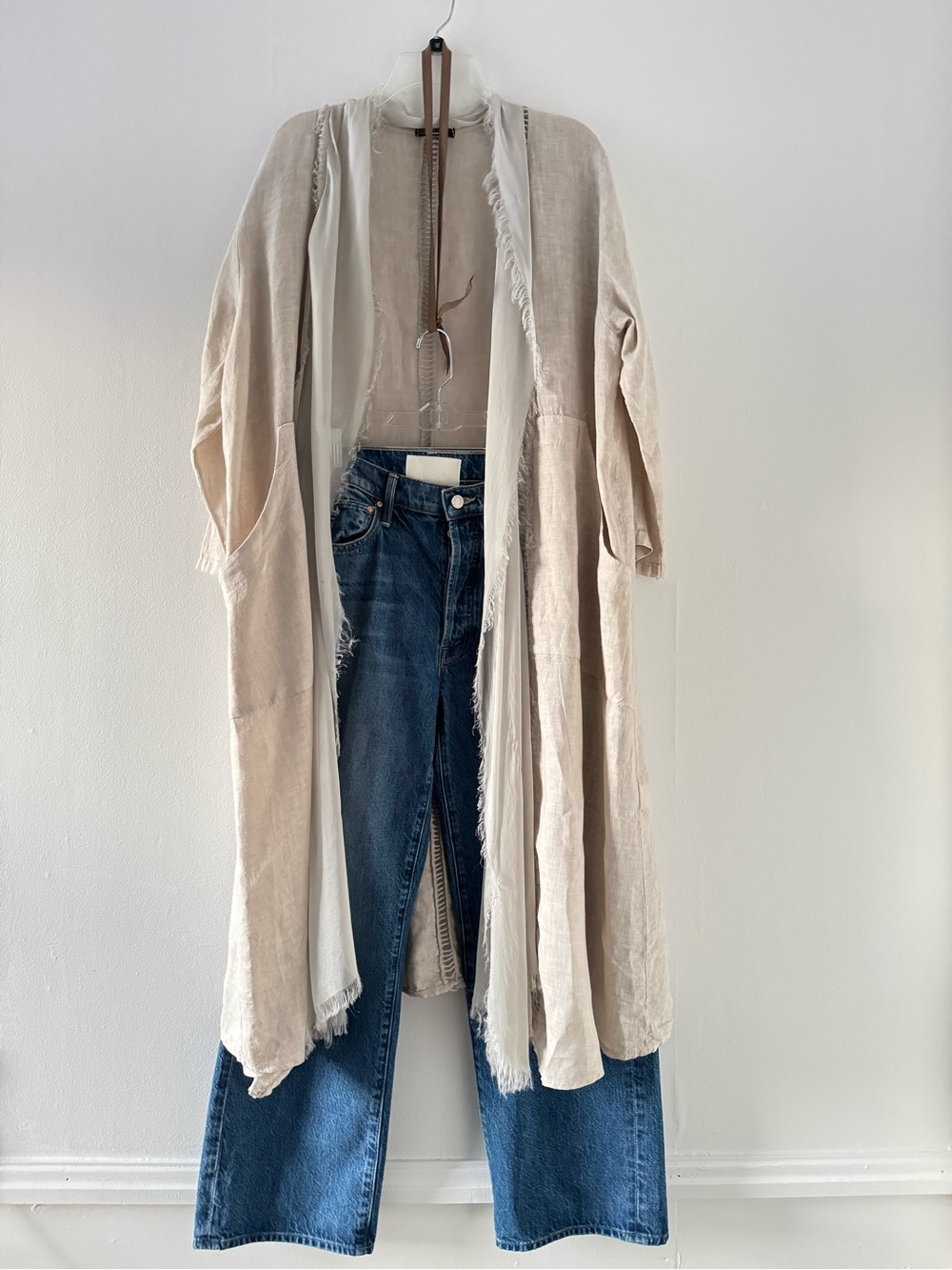 OS Made In Italy Linen Duster